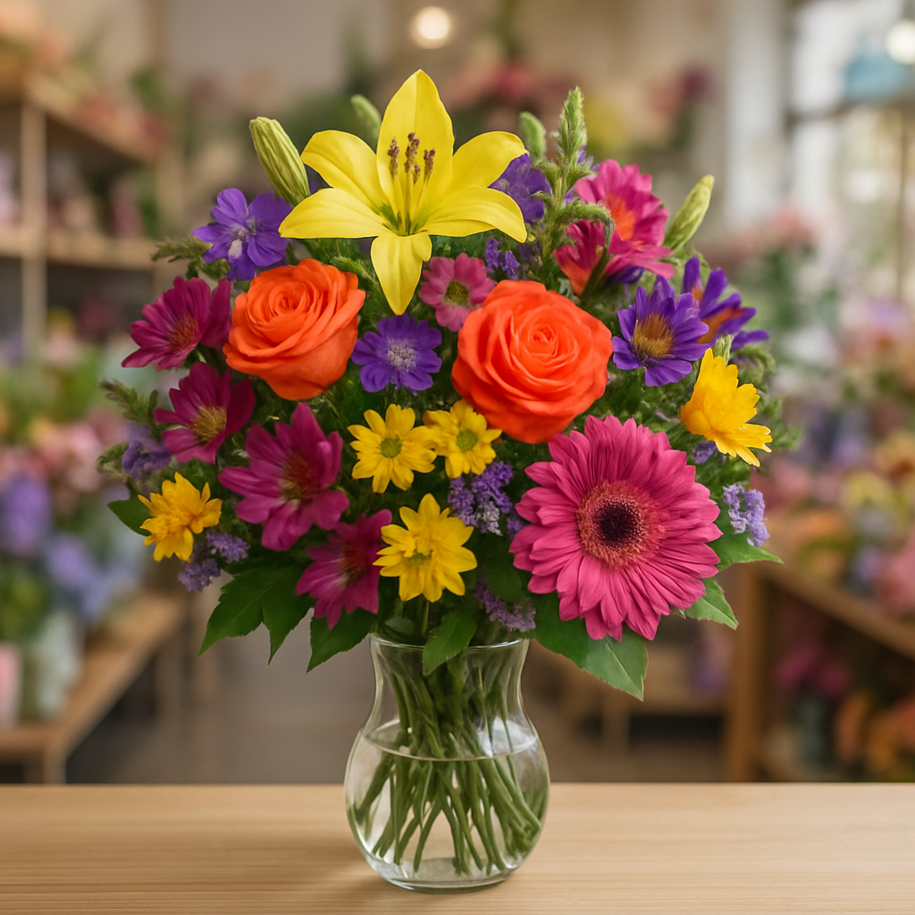 A beautiful bouquet of flowers